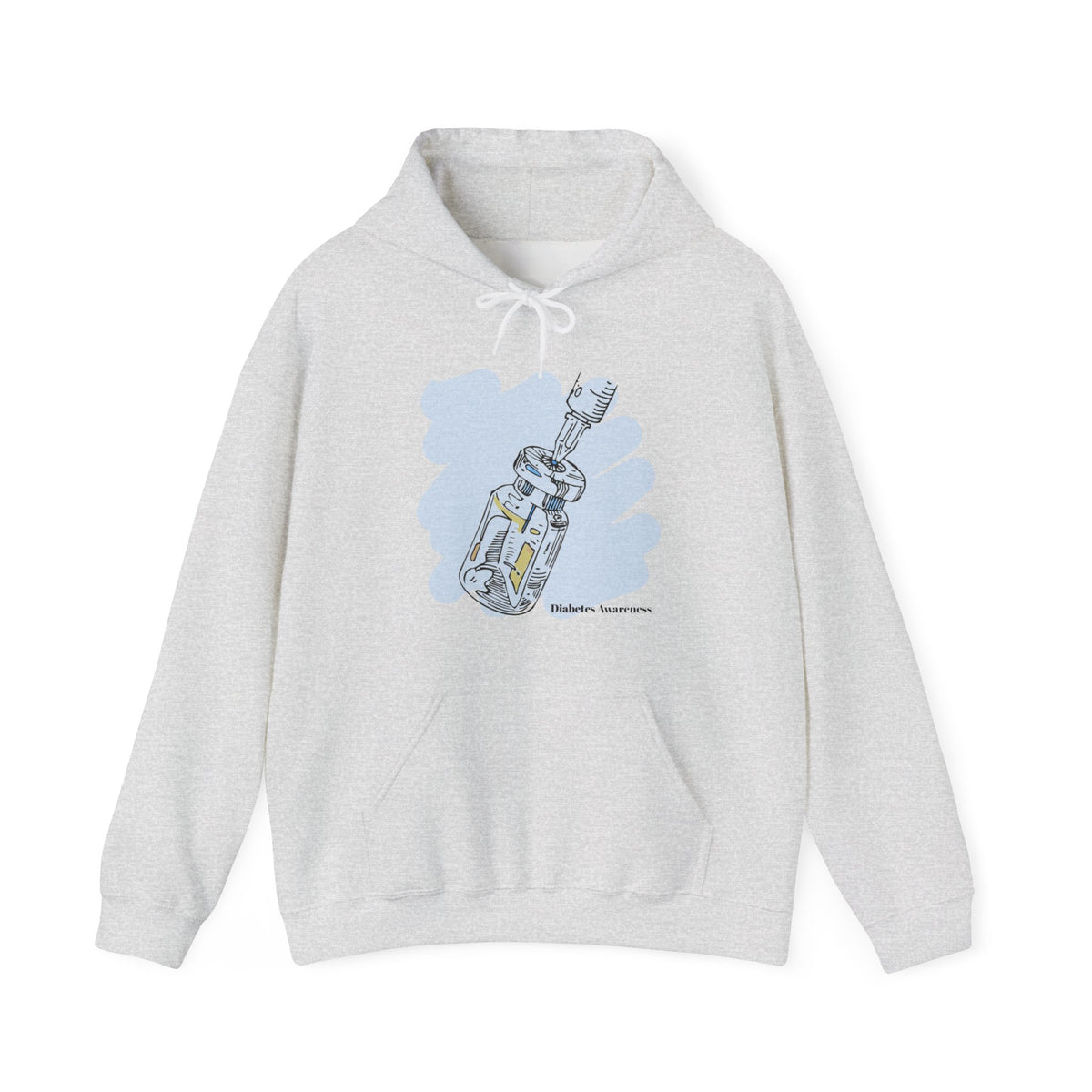 The Diabuddies Store Insulin Vial - Diabetes Awareness - Unisex Hoodie Insulin Vial - Diabetes Awareness - Unisex Hoodie: Show your support and raise awareness with our Insulin Vial - Diabetes Awareness Unisex Hoodie. This unique hoodie features a stylize