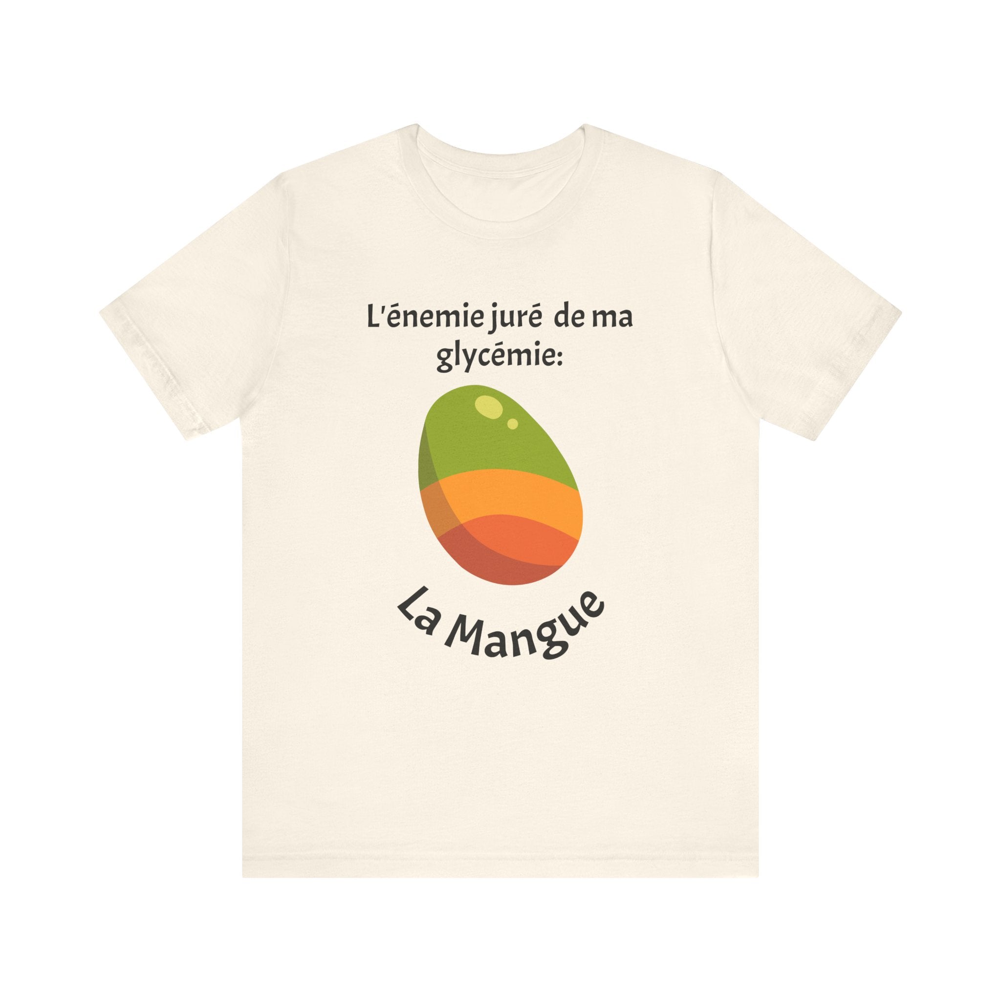 My Blood Sugar's Nemesis: The Mango (French) - Unisex Tee The Diabuddies Store T-Shirts $25.00