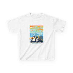 The Diabuddies Store Life is an Adventure, Mountains - Kids Tee Life is an Adventure, Mountains - Kids Tee: Inspire your little explorer with our "Life is an Adventure, Mountains" Kids Tee! This super soft and comfortable t-shirt is perfect for young adve