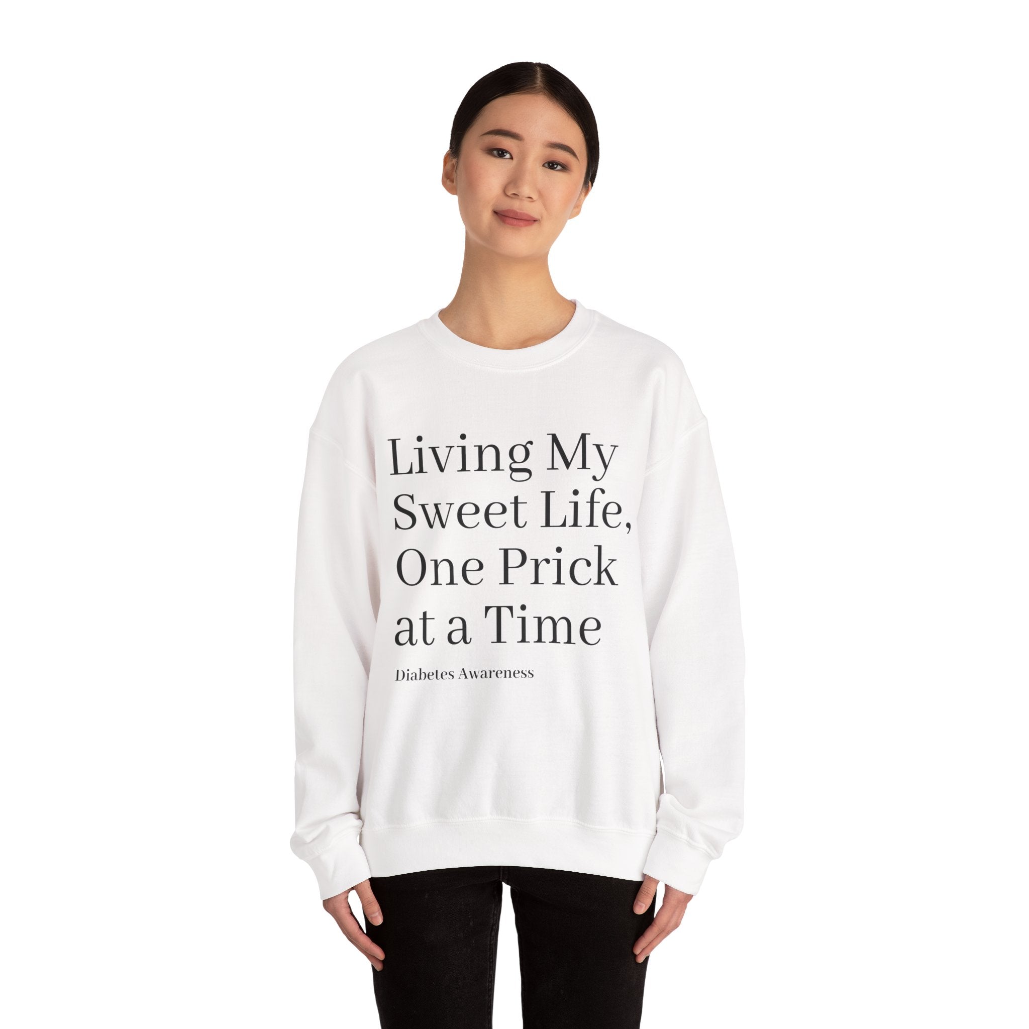 One Prick at a Time - Unisex Sweatshirt The Diabuddies Store Sweatshirts $32.95