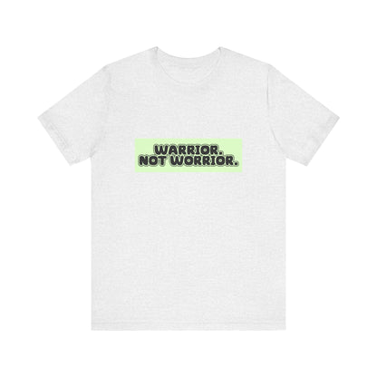 The Diabuddies Store Warrior. Not Worrior. - Unisex Tee Warrior. Not Worrior. - Unisex Tee: For those who face challenges head-on & spell "warrior" right. A clear statement of strength, resilience & sharp detail. T-Shirts $22.50