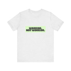The Diabuddies Store Warrior. Not Worrior. - Unisex Tee Warrior. Not Worrior. - Unisex Tee: For those who face challenges head-on & spell "warrior" right. A clear statement of strength, resilience & sharp detail. T-Shirts $22.50