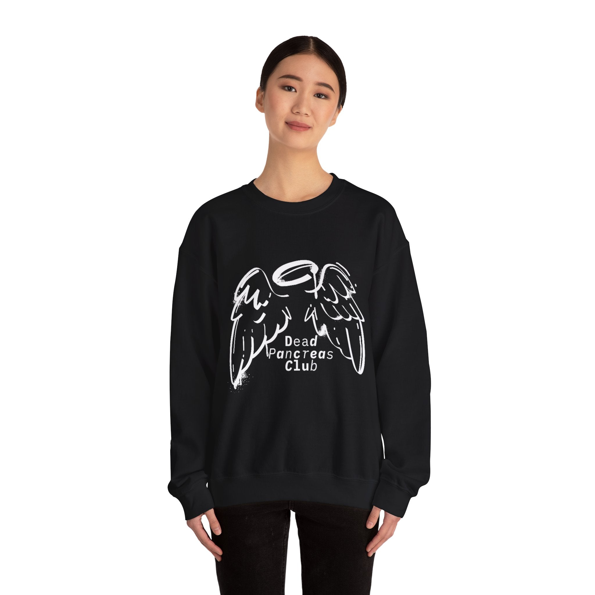 Angel Wings, Dead Pancreas Club - Unisex Sweatshirt The Diabuddies Store Sweatshirts $32.00