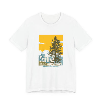 The Diabuddies Store Life is an Adventure, Nature - Unisex Tee Life is an Adventure, Nature - Unisex Tee: Embrace the call of the wild with our "Life is an adventure" Unisex Tee. This shirt is for anyone who finds their soul in the great outdoors, from mo