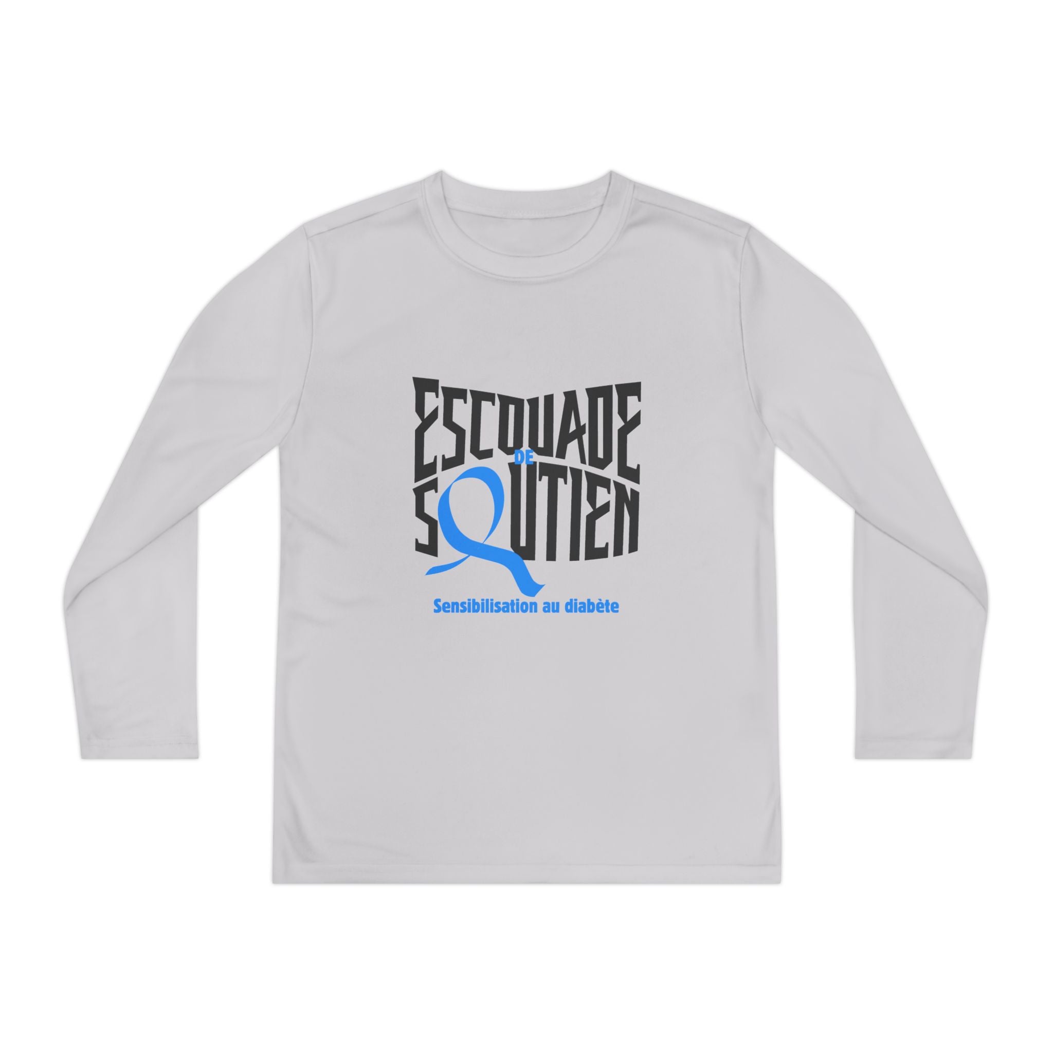 The Diabuddies Store Diabetes Support Squad (French) - Long-sleeved Youth Tee Diabetes Support Squad (French) - Long-sleeved Youth Tee: Unite against diabetes with the Diabetes Support Squad Kids' Tee! This super-soft long-sleeved Tee is perfect for littl