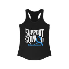 The Diabuddies Store T1D Support Squad - Racerback Tank T1D Support Squad - Racerback Tank: Show your love and solidarity in this soft, comfortable racerback tank. Perfect for warm weather, walks, and awareness events, this tank is for everyone who's part