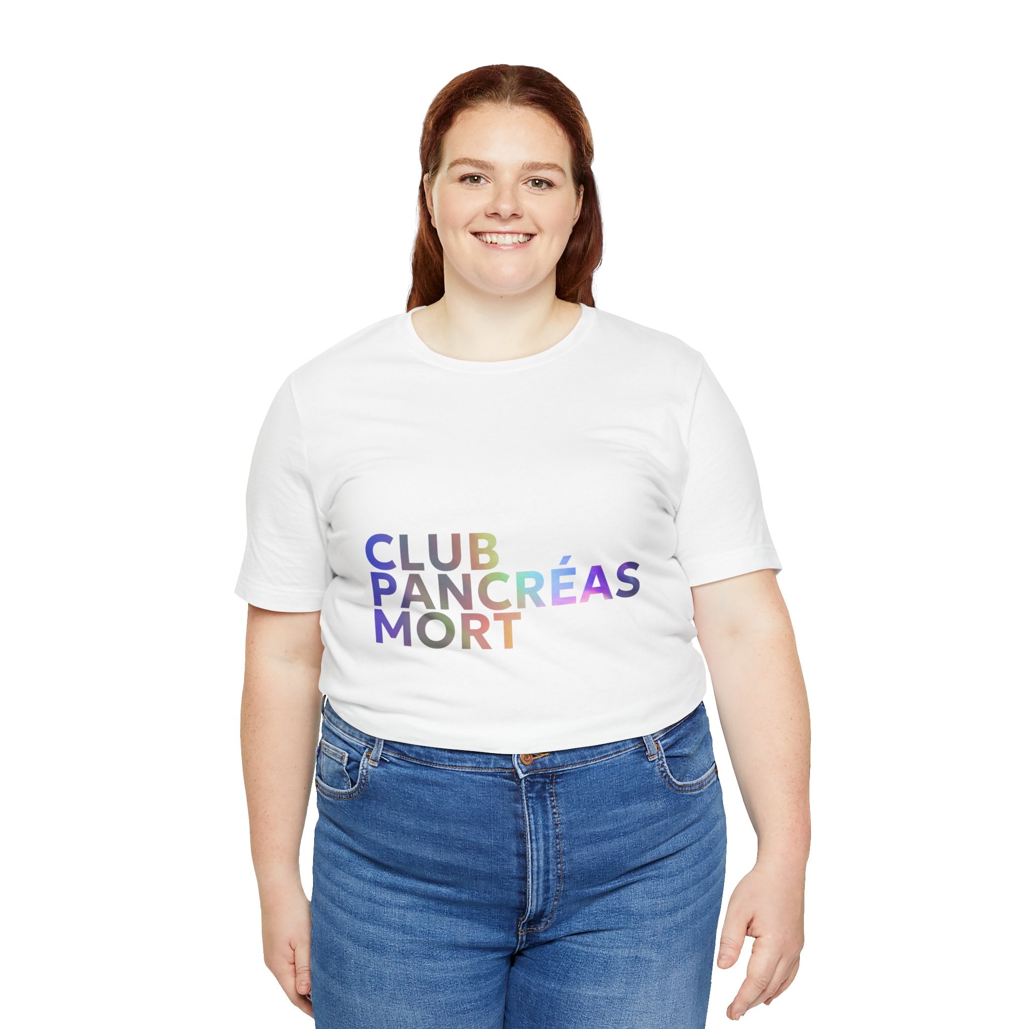Rainbow Dead Pancreas Club (French) Unisex Tee The Diabuddies Store T-Shirts $22.38