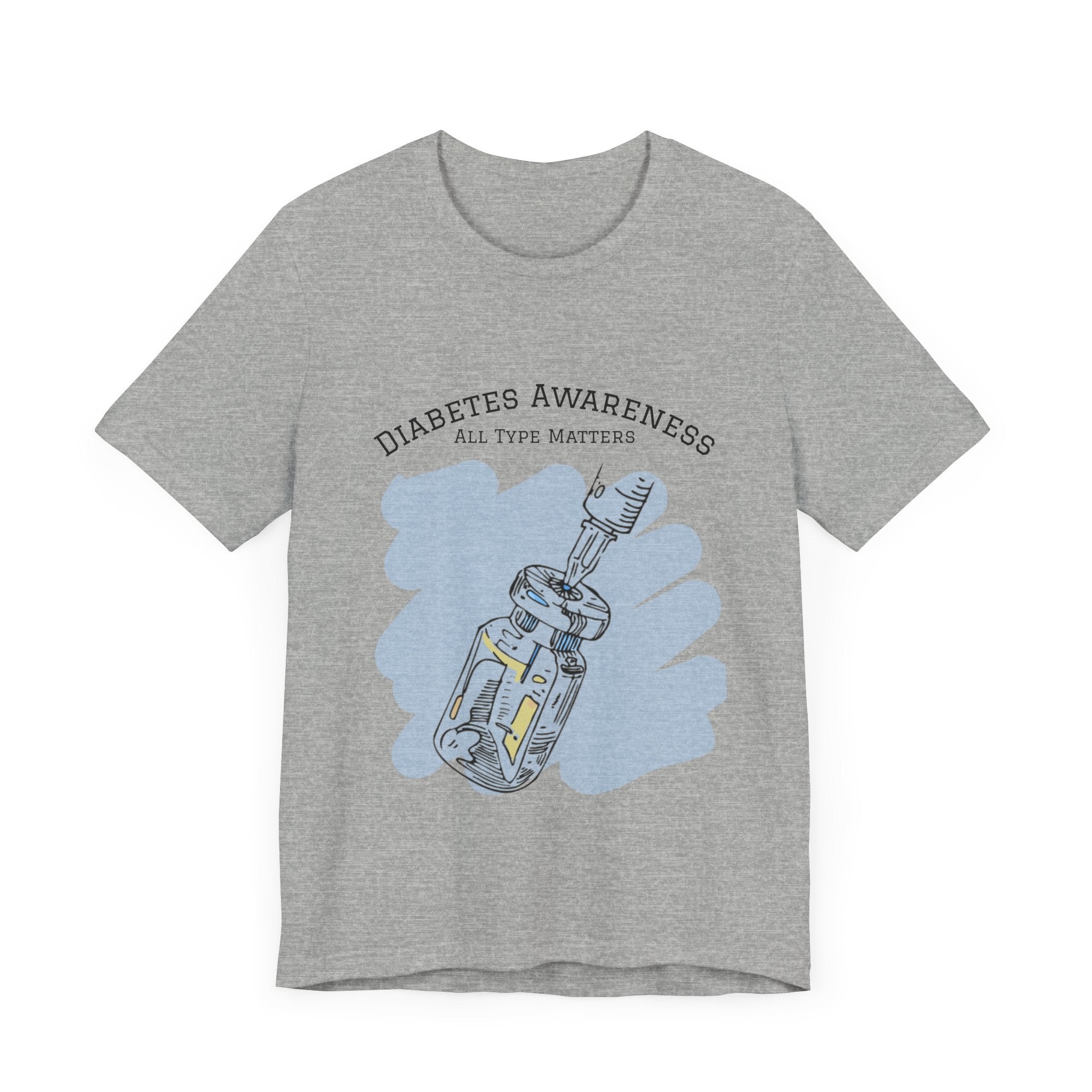 The Diabuddies Store Diabetes: All Type Matters - Unisex Tee Diabetes: All Type Matters - Unisex Tee: A powerful statement! This tee declares "All Type Matters," promoting unity and awareness for every person living with diabetes. T-Shirts $24.73