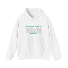 The Diabuddies Store Greater Than (Grey & Green) - Unisex Hoodie Greater Than (Grey & Green) - Unisex Hoodie: You are always greater than your challenges. Our Hoodie, featuring a stylish grey with vibrant green accents, is more than just comfortable appar