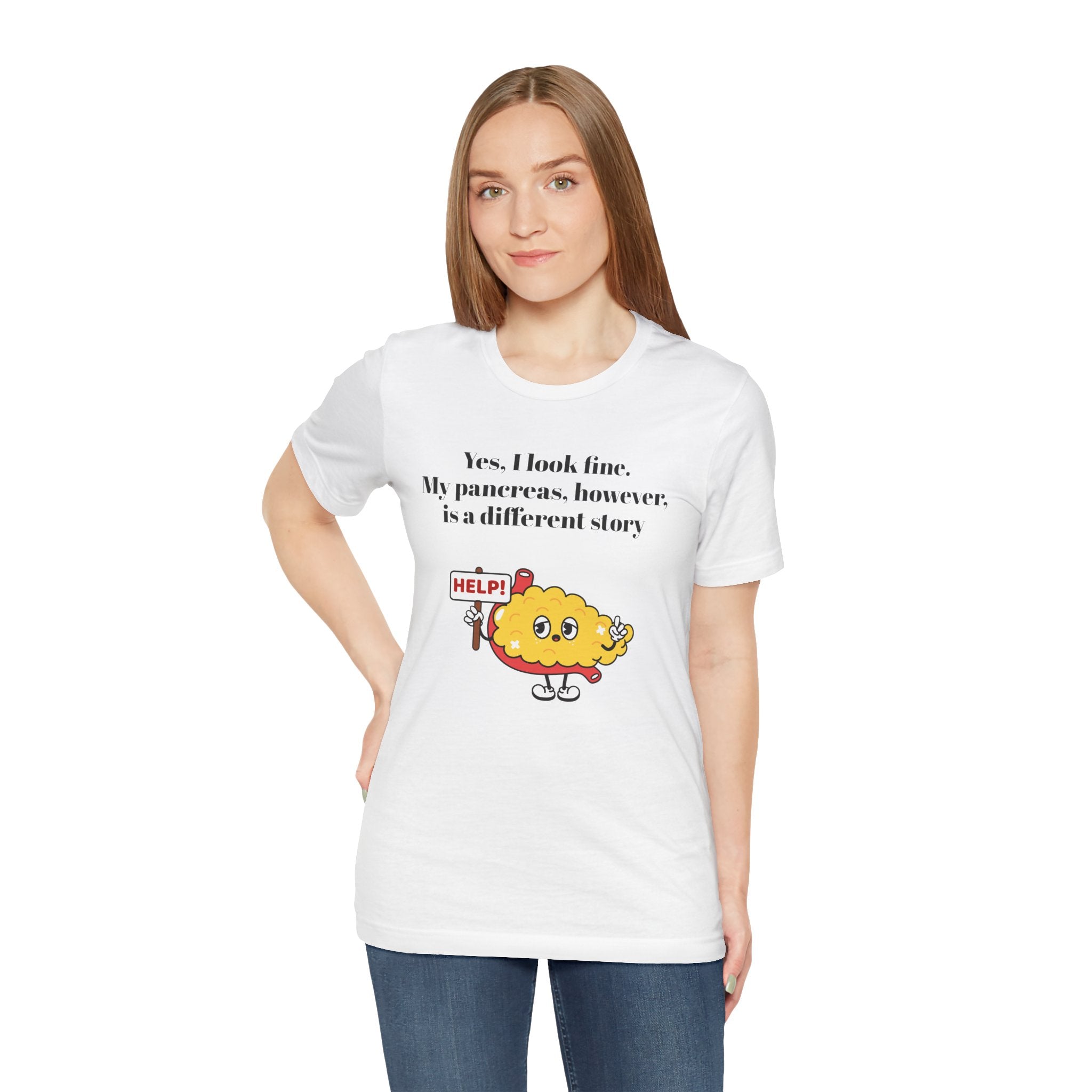 I'm Fine, Not my Pancreas - Unisex Tee The Diabuddies Store T-Shirts $24.25
