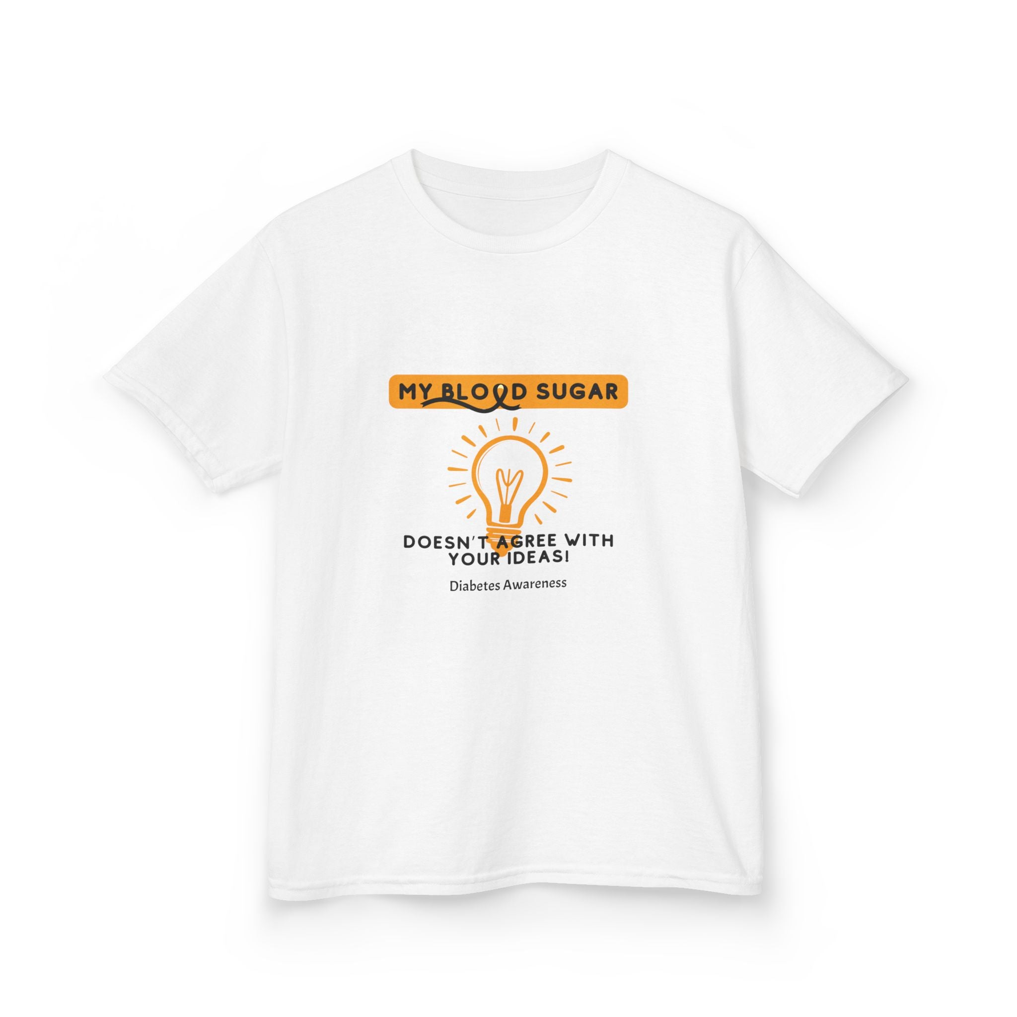 The Diabuddies Store My Blood Sugar Doesn't Agree - Kids Tee My Blood Sugar Doesn't Agree - Kids Tee: A humorous tee for the little warrior in your life. This "My Blood Sugar Doesn't Agree" Kids' Tee is a fun and relatable way to express the daily ups and