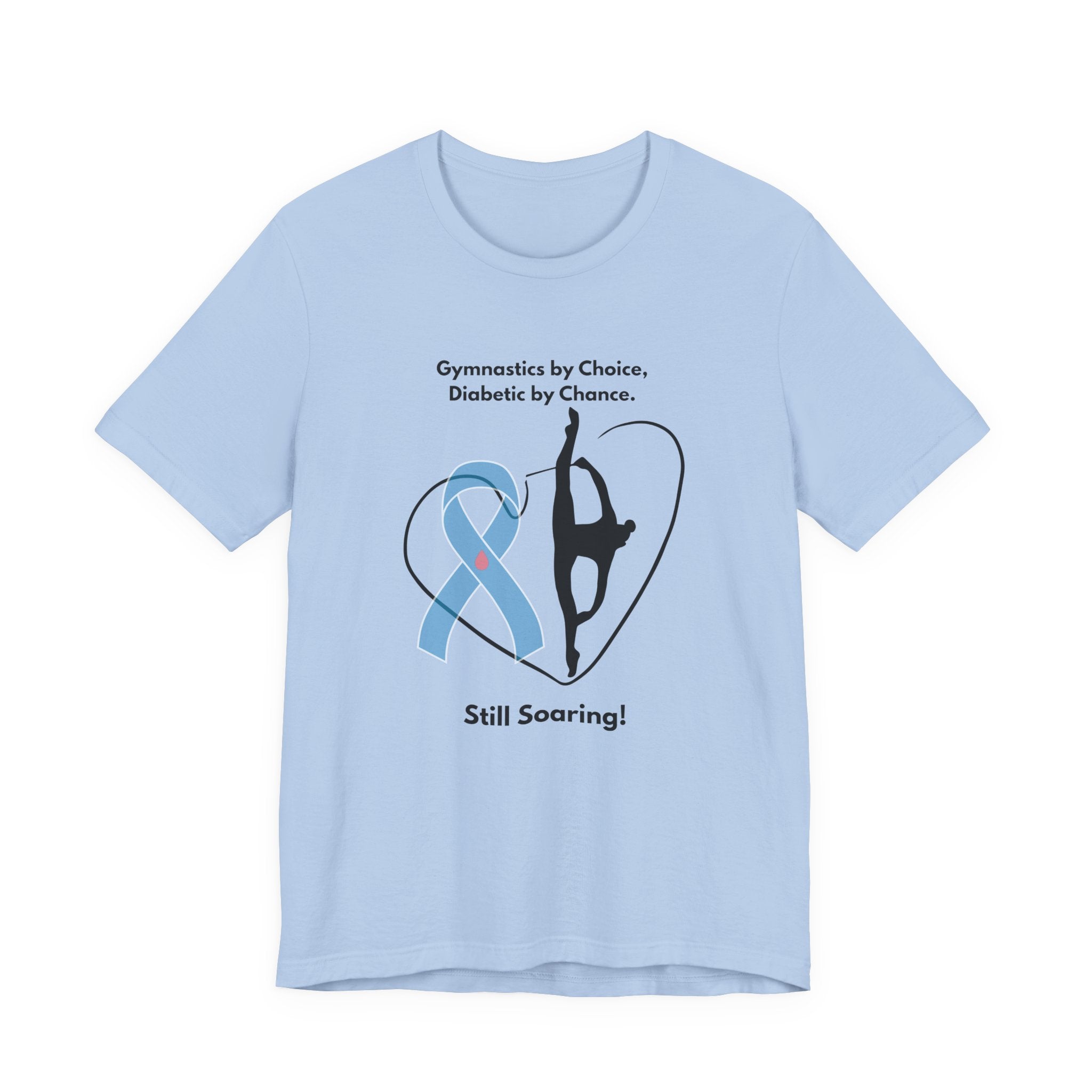 The Diabuddies Store Diabetes & Gymnastics - Unisex Tee Diabetes & Gymnastics - Unisex Tee: Defy expectations and tumble forward! This comfortable racerback tank is designed for the resilient gymnast who manages diabetes with grace and strength. Show the
