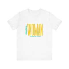 The Diabuddies Store Bionic Woman (Diabetes) - Unisex Tee Bionic Woman (Diabetes) - Unisex Tee: Unleash your inner Bionic strength! This Unisex Tee is a powerful statement of resilience, strength, and modern-day heroism for anyone living with Type 1 Diabe