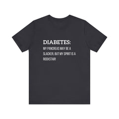 Slacker Pancreas & Rockstar! - Unisex Tee The Diabuddies Store T-Shirts $22.50