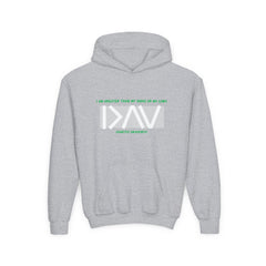 The Diabuddies Store I am Greater than (Grey) - Youth Hoodie I am Greater than (Grey) - Youth Hoodie: Celebrate resilience and strength with this Youth Hoodie! It's a powerful symbol for young individuals living with diabetes, reminding them that they are