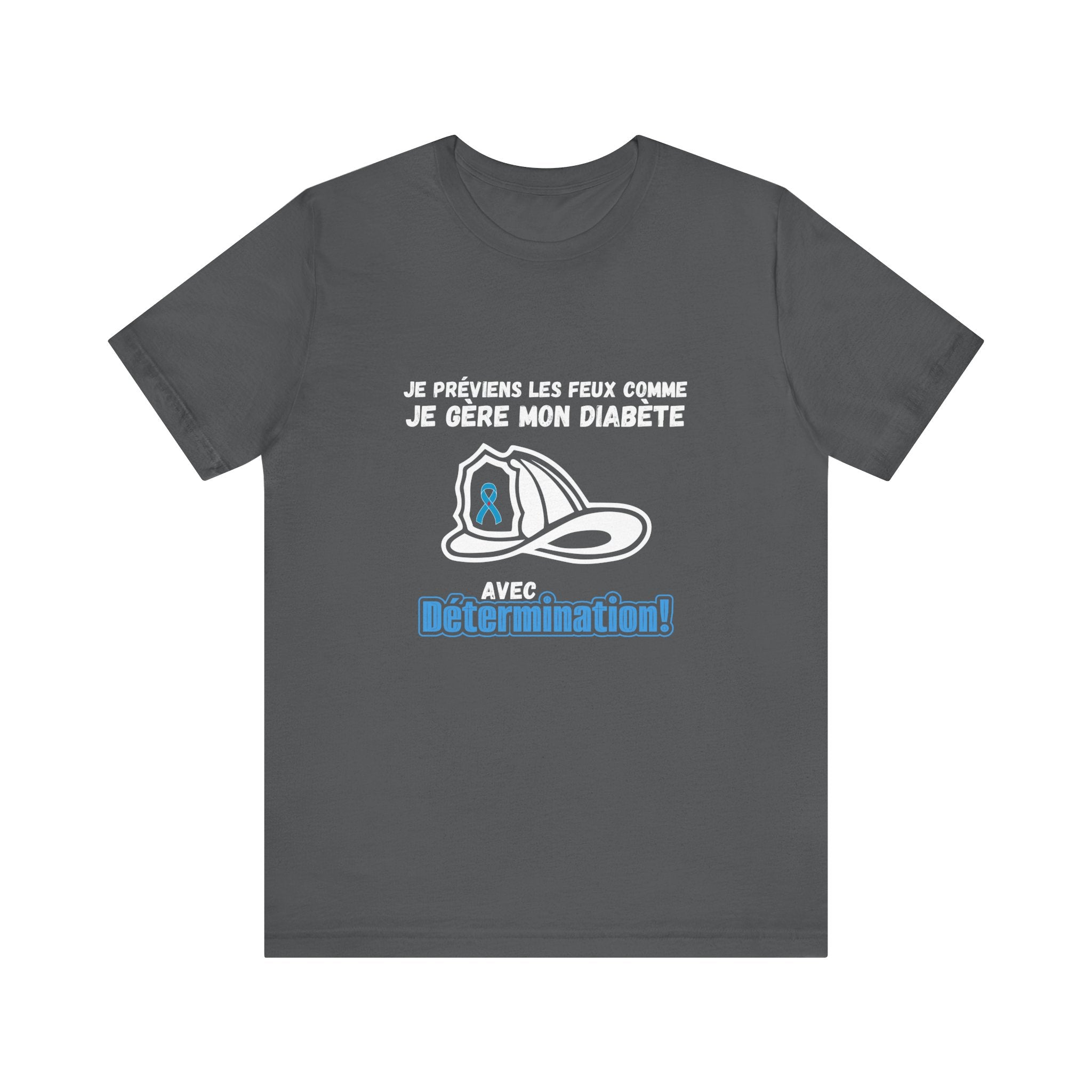 The Diabuddies Store Diabetes & Fire Prevention (French) - Unisex Tee Diabetes & Fire Prevention (French) - Unisex Tee: For the unsung heroes who dedicate their lives to keeping communities safe, while diligently managing their own health. Our Tee is desi