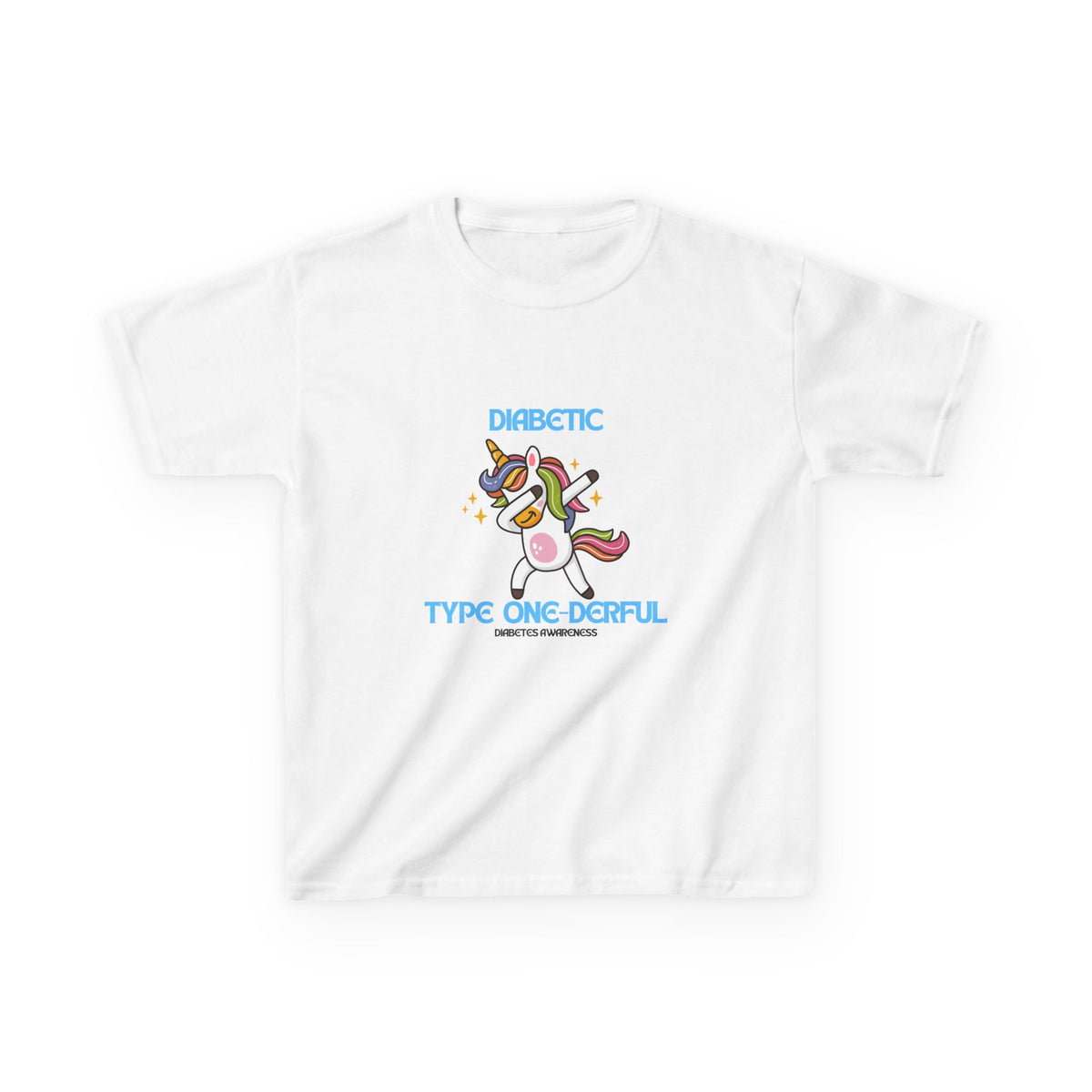 The Diabuddies Store Diabetes Type One-derful - Kids Tee Diabetes Type One-derful - Kids Tee: This Tee is a celebration of strength and uniqueness! Let your child proudly declare their "Type One-derful" spirit with a smile. T-Shirts $17.06