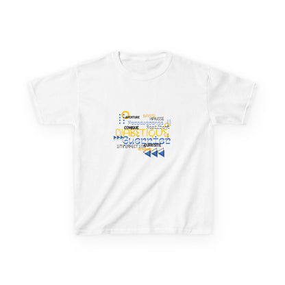 The Diabuddies Store Uplifted & Unleashed (French) - Kids Tee Uplifted & Unleashed (French) - Kids Tee: Embrace your strength, defy the odds. The "Uplifted & Unleashed" Kids Tee is more than just a Tee; it's a vibrant testament to the diabetic warrior wit
