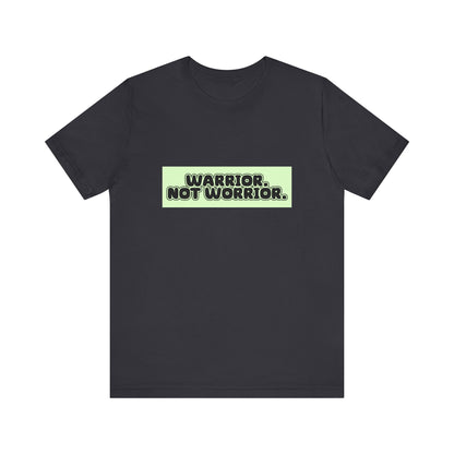 The Diabuddies Store Warrior. Not Worrior. - Unisex Tee Warrior. Not Worrior. - Unisex Tee: For those who face challenges head-on & spell "warrior" right. A clear statement of strength, resilience & sharp detail. T-Shirts $30.27