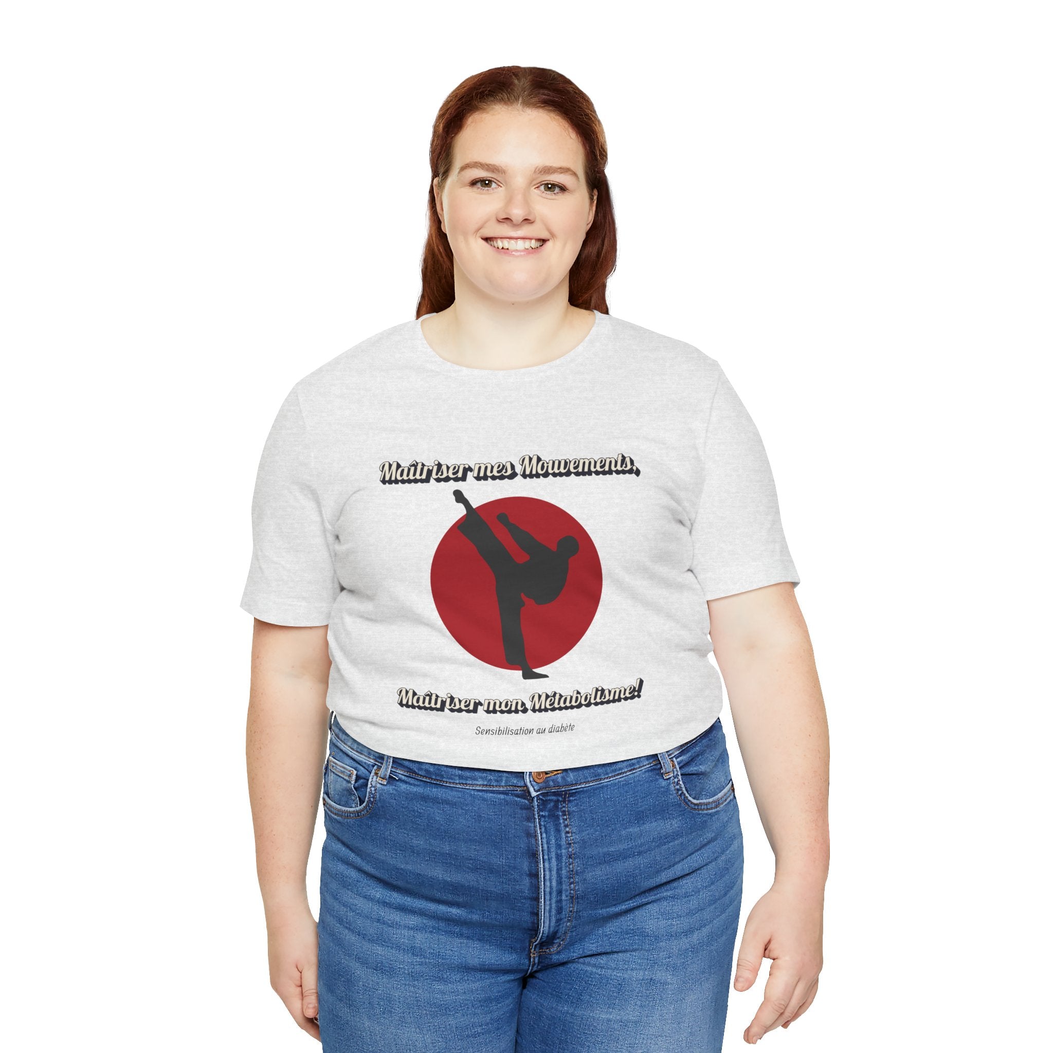 Diabetes & Karate (French) - Unisex Tee The Diabuddies Store T-Shirts $30.27