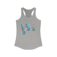 Colorful Pastel Dead Pancreas Club (French) - Racerback Tank The Diabuddies Store Tank Tops $19.96