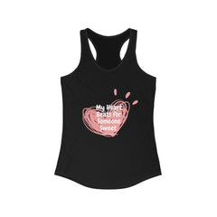 My Heart Beats for Someone Sweet - Racerback Tank The Diabuddies Store Tank Tops $19.96