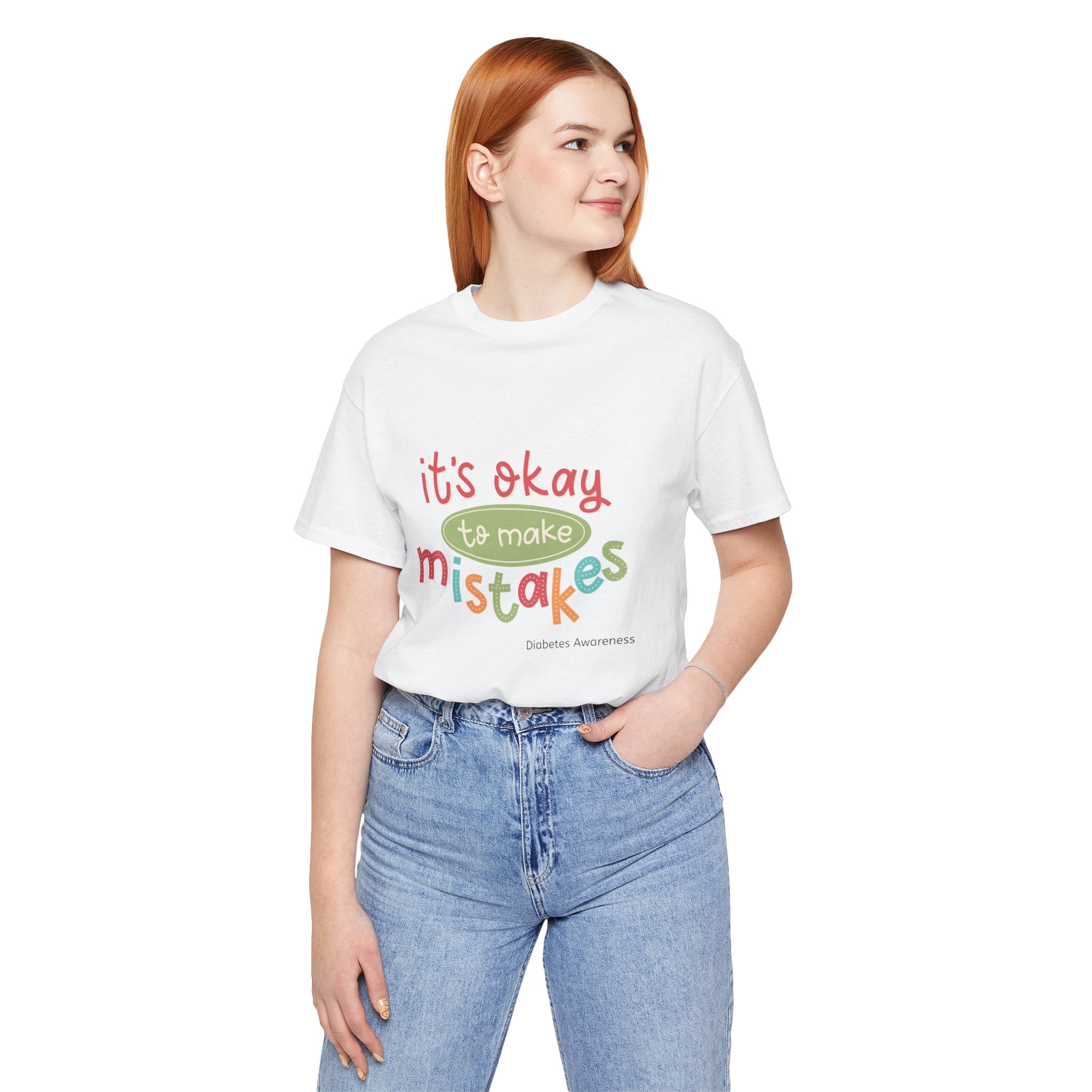 It's Okay to Make Mistakes - Unisex Tee The Diabuddies Store T-Shirts $22.50