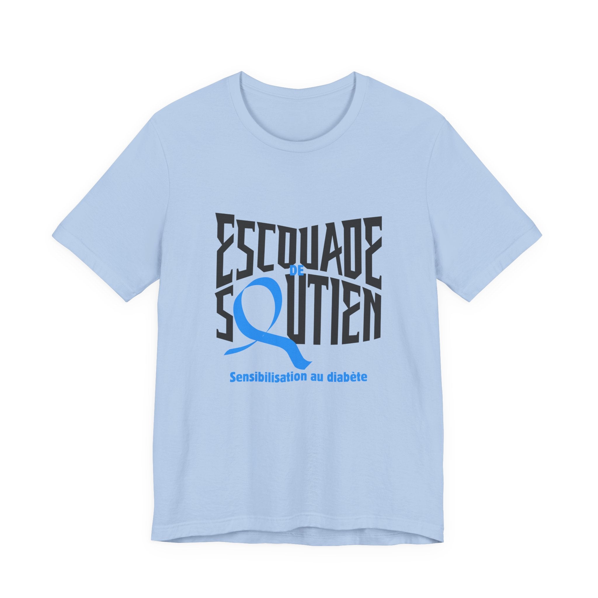 The Diabuddies Store T1D Support Squad (French)- Unisex Tee T1D Support Squad (French)- Unisex Tee: Join the T1D Support Squad! A soft, comfy tee for anyone showing love and solidarity for the T1D warrior in their life. T-Shirt Awareness clothing,Casual W