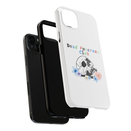 Skull & Flowers Dead Pancreas Club - Phone Case The Diabuddies Store Mobile Phone Cases $18.23