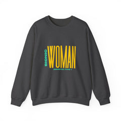 The Diabuddies Store Bionic Woman (Diabetes) - Unisex Sweatshirt Bionic Woman (Diabetes) - Unisex Sweatshirt: Unleash your inner Bionic strength! This Unisex Sweatshirt is a powerful statement of resilience, strength, and modern-day heroism for anyone liv