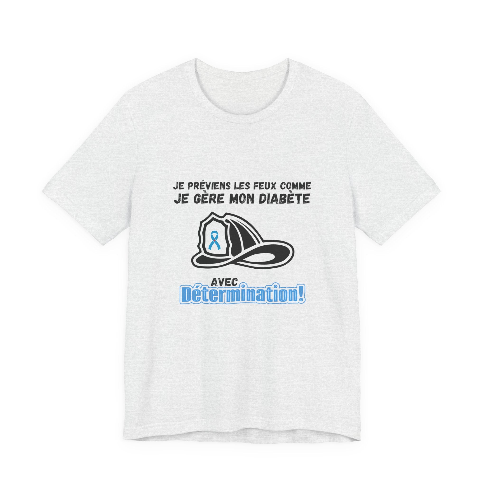 The Diabuddies Store Diabetes & Fire Prevention (French) - Unisex Tee Diabetes & Fire Prevention (French) - Unisex Tee: For the unsung heroes who dedicate their lives to keeping communities safe, while diligently managing their own health. Our Tee is desi