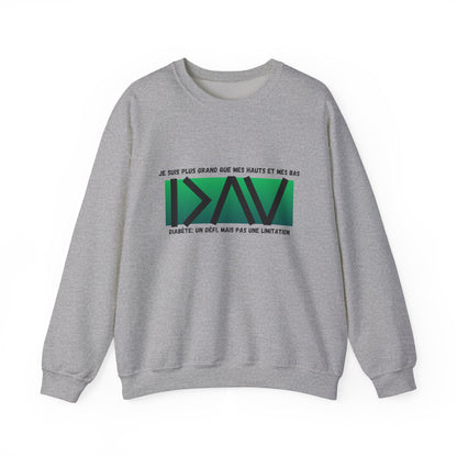 The Diabuddies Store Greater than (French/Green) - Unisex Sweatshirt Greater than (French/Green) - Unisex Sweatshirt: Sometimes, a single symbol says it all. Our Greater Than (French/Green) Unisex Sweatshirt features the powerful ">" symbol, representing