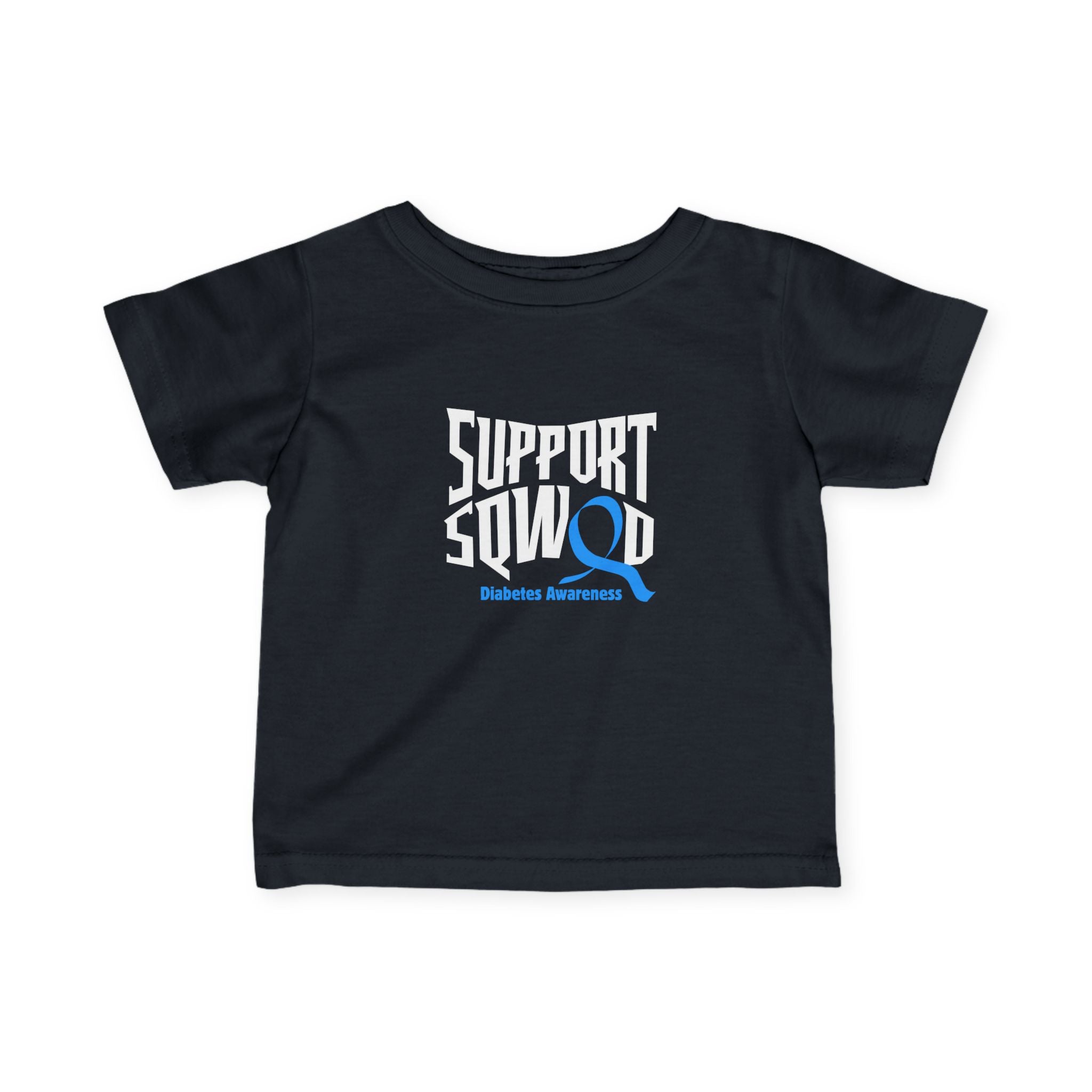 The Diabuddies Store Support Squad - Infant Tee Support Squad - Infant Tee: Show your love for the entire family with the "Support Squad" Infant Tee! Whether they're supporting a sibling, a parent, or a friend, this tee is a heartwarming way to show that