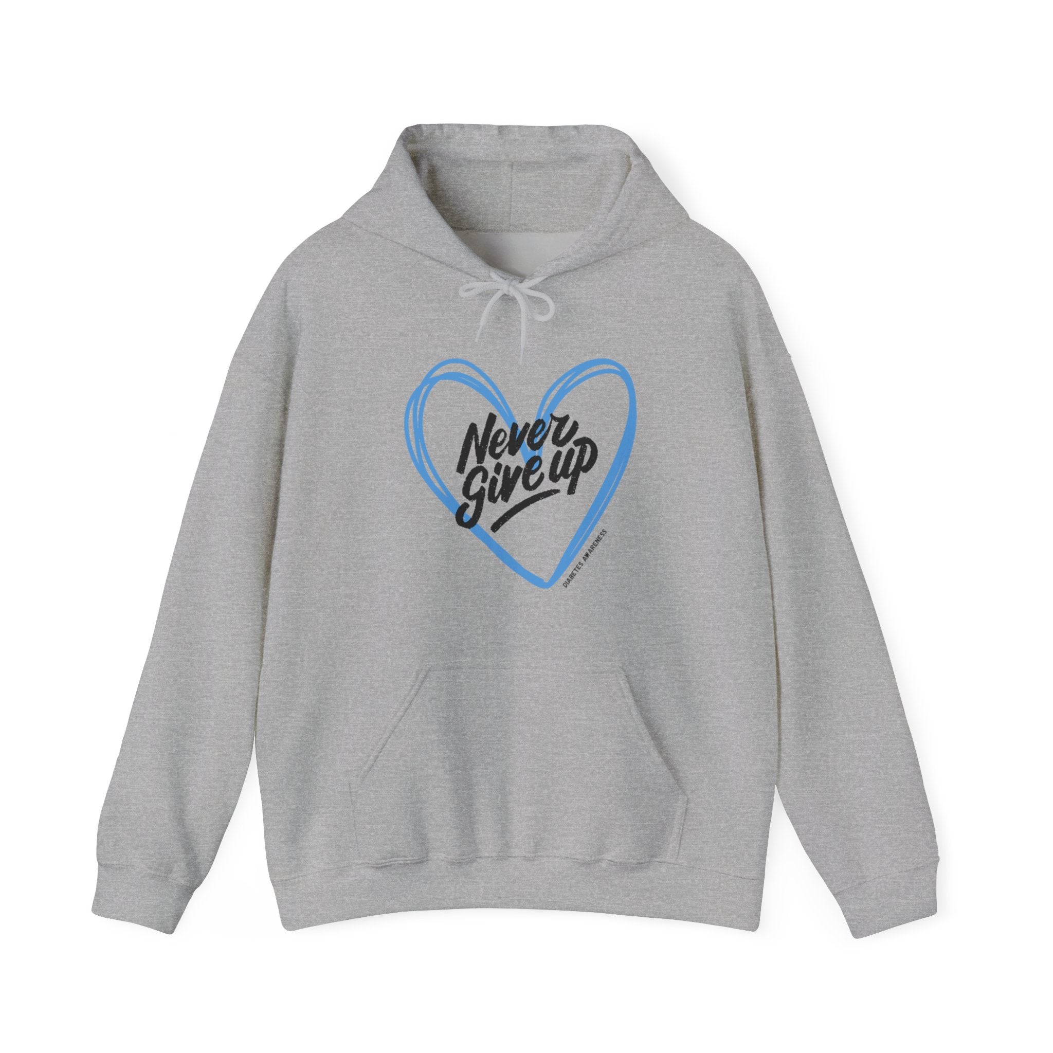 The Diabuddies Store Never Give Up! - Unisex Hoodie Never Give Up! - Unisex Hoodie: Some days are tough, but you're tougher. Our "Never Give Up!" hoodie is more than just comfortable apparel – it's a wearable testament to your unwavering spirit. Hoodies $