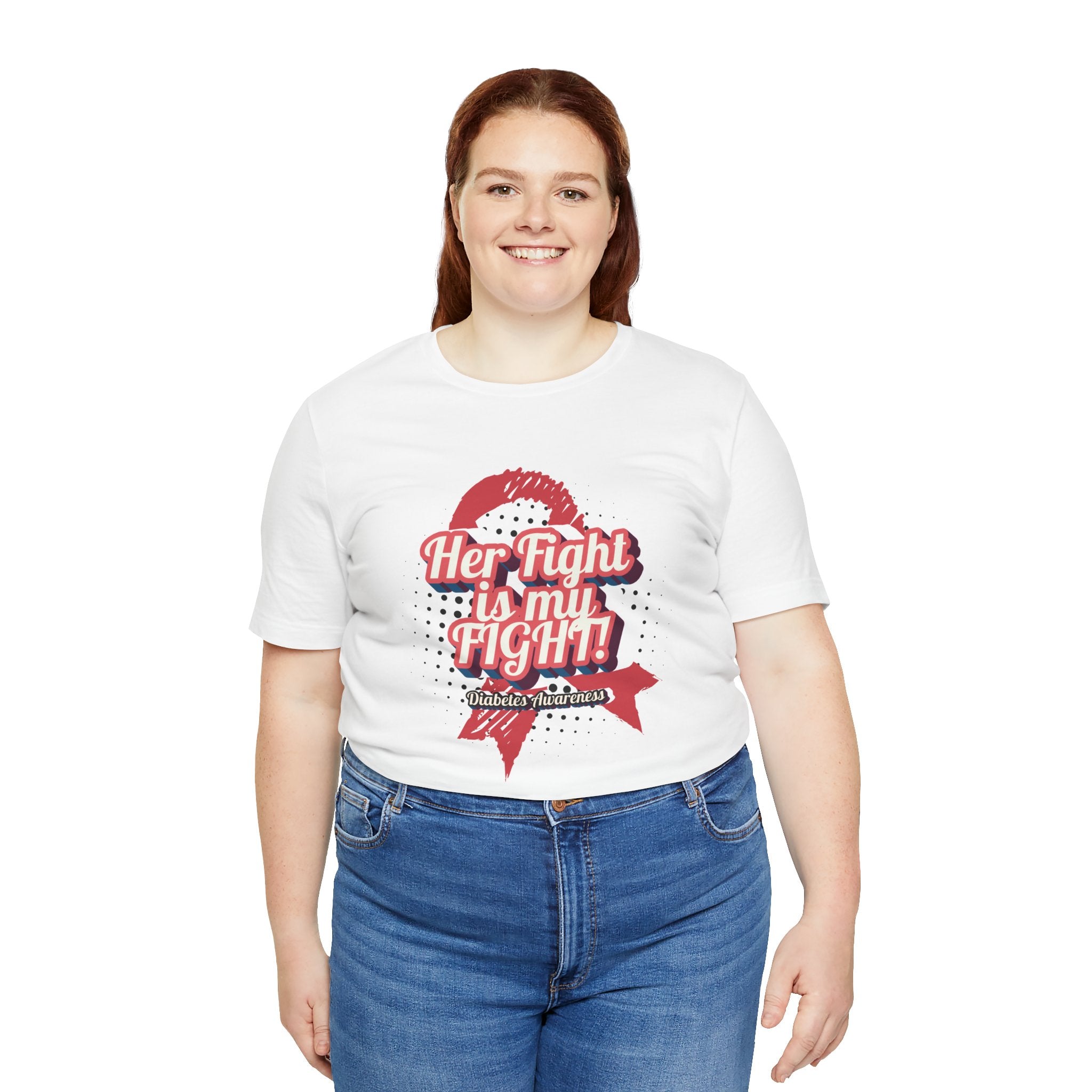 Her Fight is my Fight! (Pink) - Unisex Tee The Diabuddies Store T-Shirts $30.27