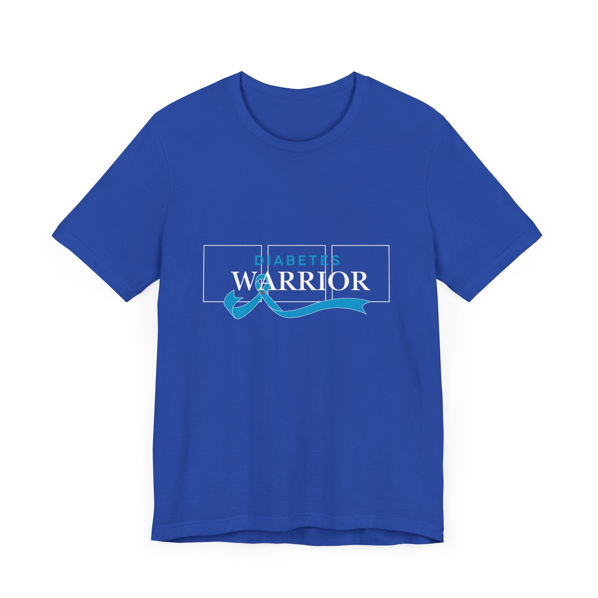Diabetes Warrior, Blue Ribbon - Unisex Tee The Diabuddies Store T-Shirts $22.50
