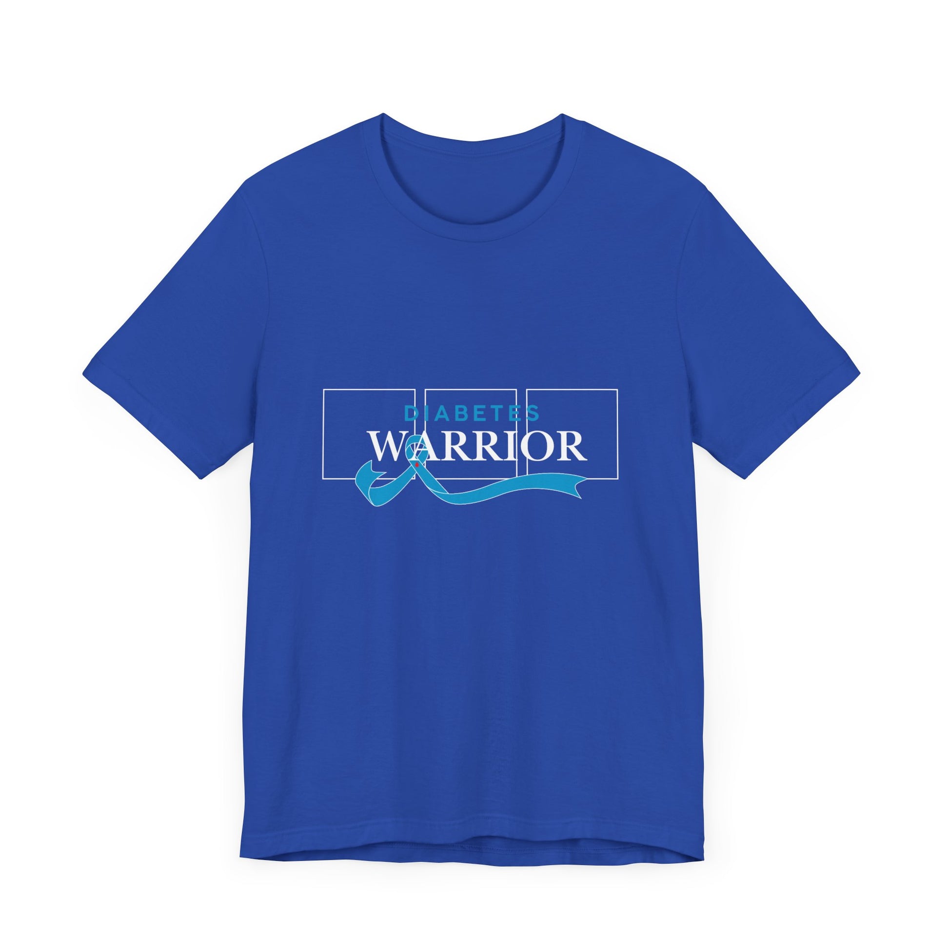 Diabetes Warrior, Blue Ribbon - Unisex Tee The Diabuddies Store T-Shirts $22.50