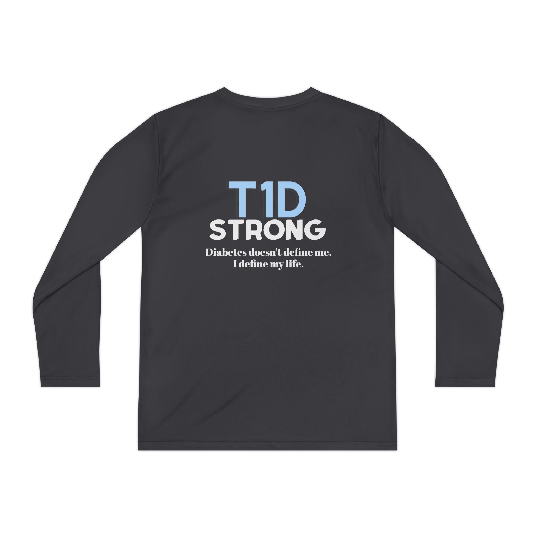 The Diabuddies Store T1D Strong - Long-sleeved Youth Tee Let them wear their strength! The T1D Strong - Long-sleeved Youth Tee is a soft, breathable cotton shirt for kids to show their resilience and raise awareness. Kids clothes Active Lifestyle,Casual W