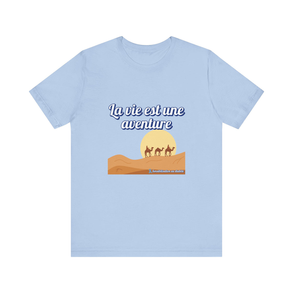 Life is an Adventure (French) - Unisex Tee The Diabuddies Store T-Shirts $30.27