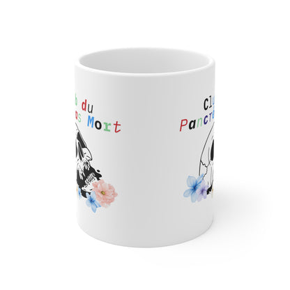 The Diabuddies Store Dead Pancreas Club, Skull & Flowers (French) - Mug 11oz Dead Pancreas Club, Skull & Flowers (French) - Mug 11oz: Welcome to the Dead Pancreas Club! This unique 11oz mug, featuring a cool skull and floral design, is perfect for those w