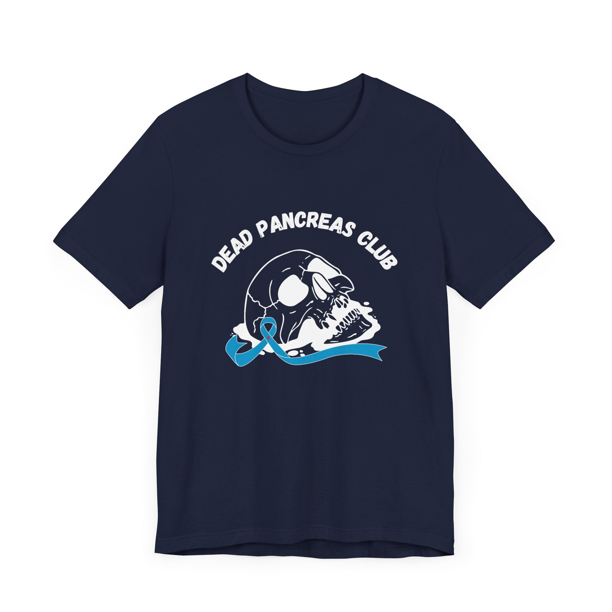Skull & Blue Ribbon, Dead Pancreas Club - Unisex Tee The Diabuddies Store T-Shirts $22.50