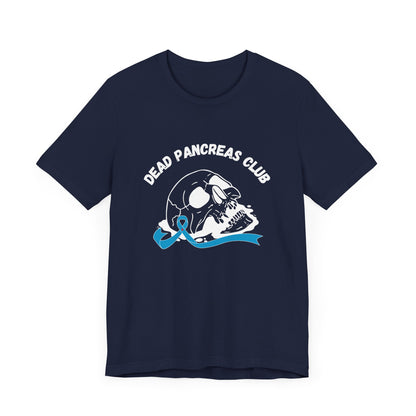 Skull & Blue Ribbon, Dead Pancreas Club - Unisex Tee The Diabuddies Store T-Shirts $22.50