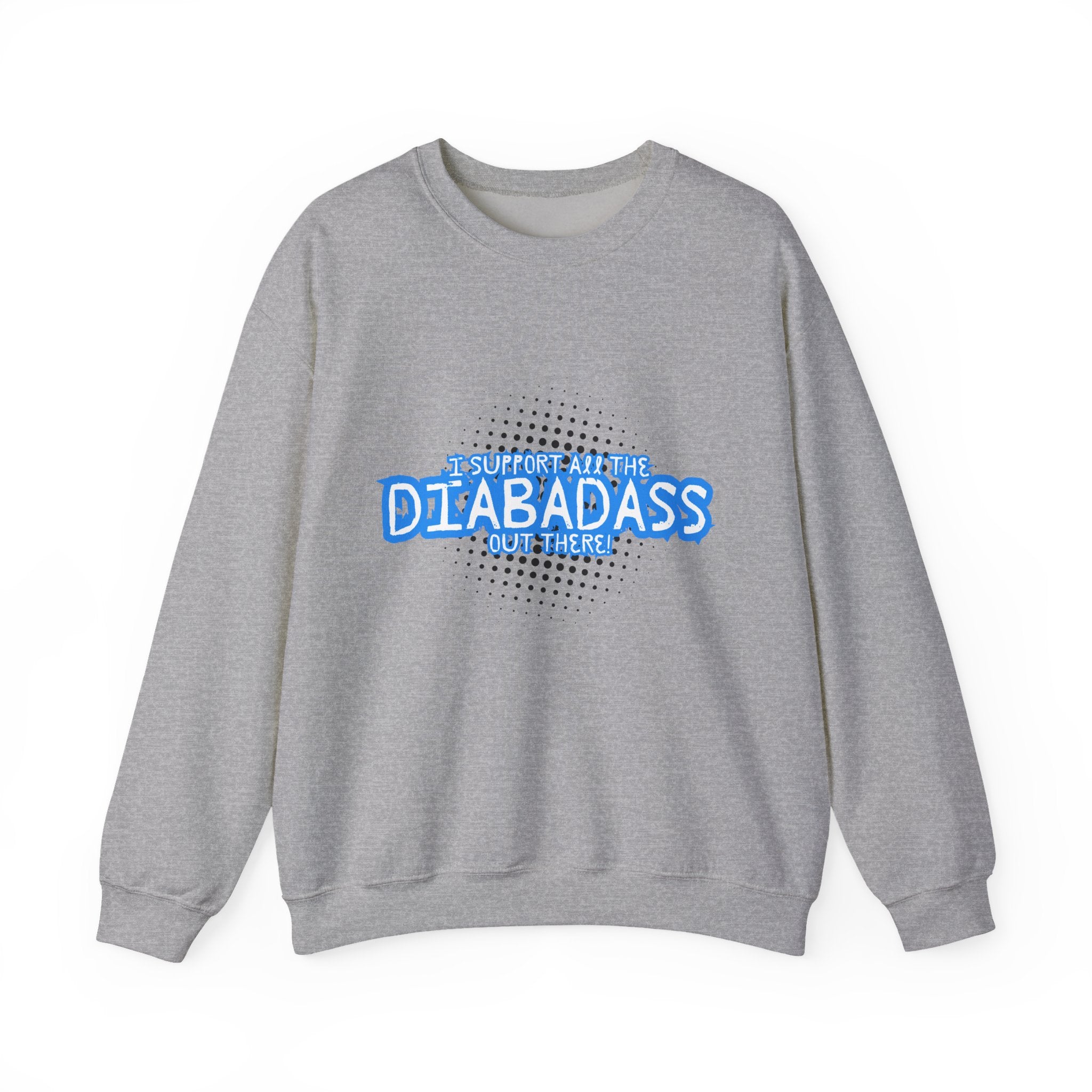 I Support All the Diabadass out there! - Unisex Sweatshirt The Diabuddies Store Tank Tops $32.95