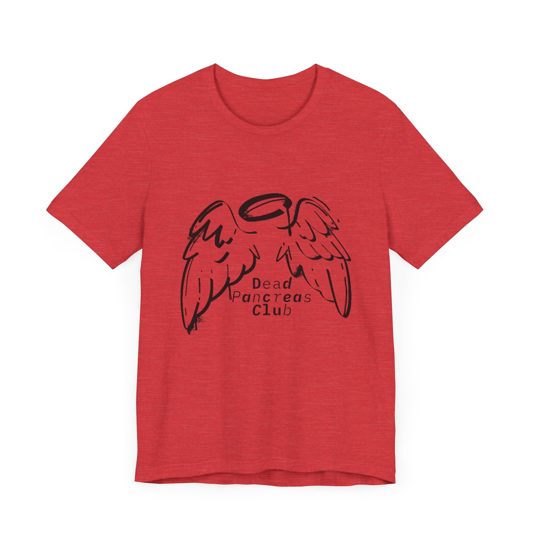 Dead Pancreas Club (Angel wings) - Unisex Tee The Diabuddies Store T-Shirts $24.25