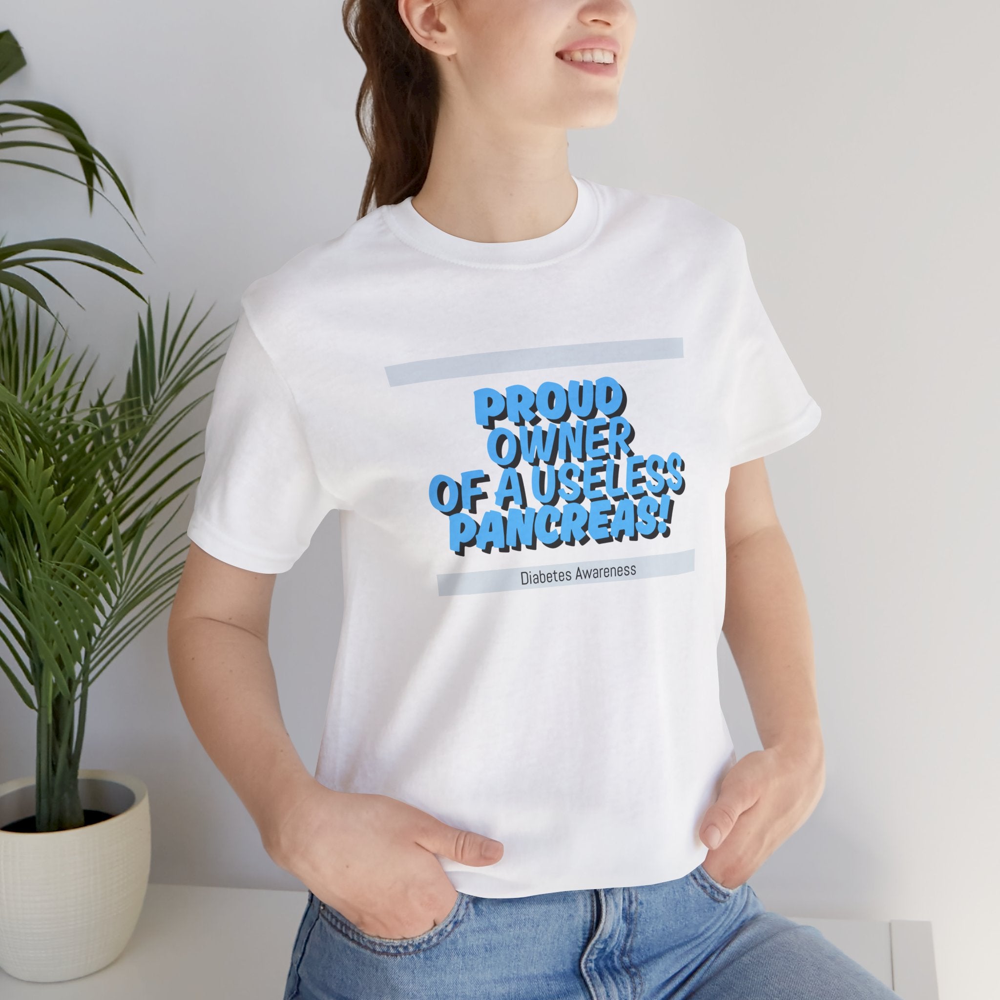 Diabetes Awareness, Useless Pancreas - Unisex Tee The Diabuddies Store T-Shirts $22.50