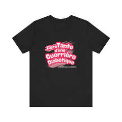 Proud Aunt of a Diabetic Warrior (French/Niece) - Unisex Tee The Diabuddies Store T-Shirts $22.50