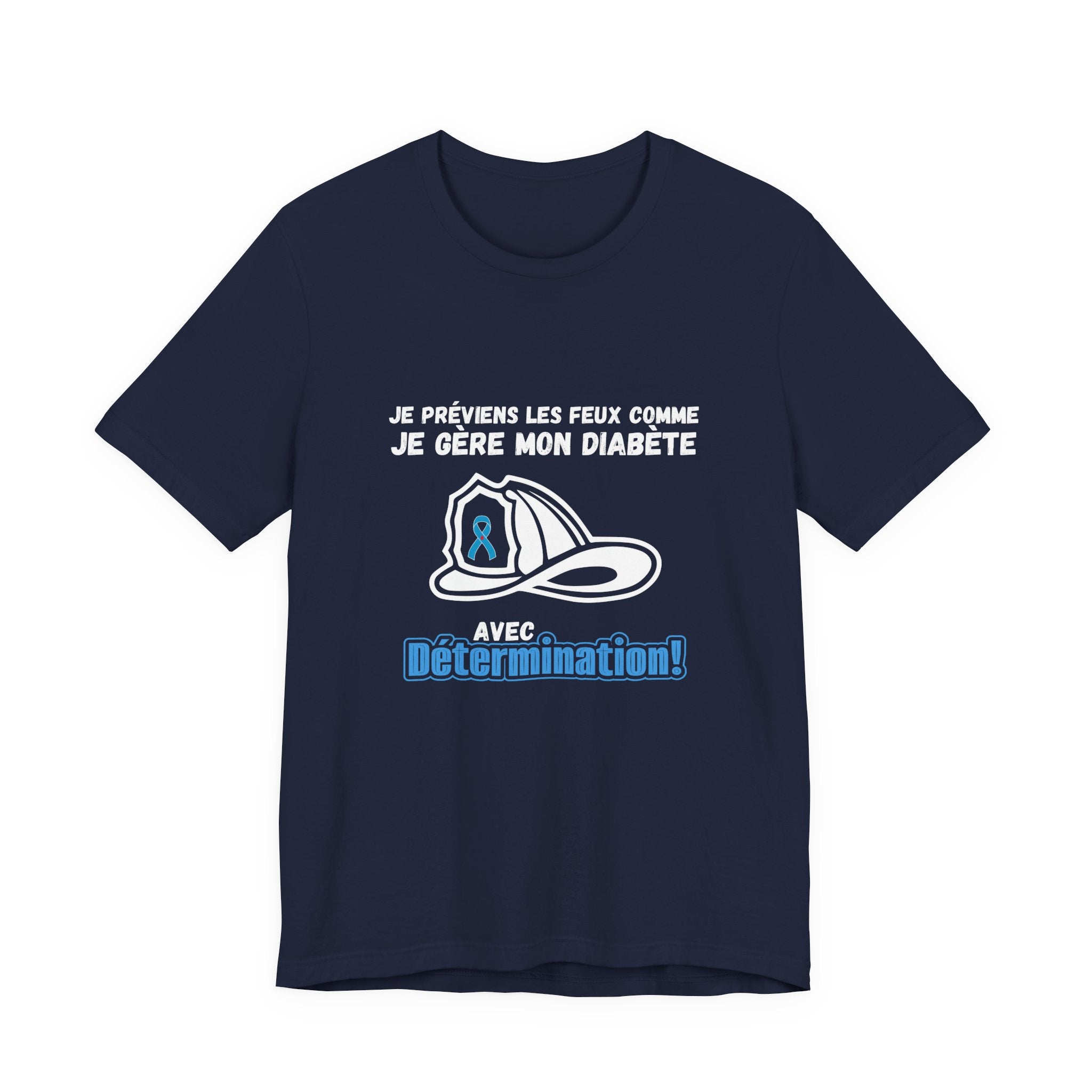 The Diabuddies Store Diabetes & Fire Prevention (French) - Unisex Tee Diabetes & Fire Prevention (French) - Unisex Tee: For the unsung heroes who dedicate their lives to keeping communities safe, while diligently managing their own health. Our Tee is desi