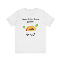 Blood Sugar's Arch Nemesis The Tacos (French) - Unisex Tee The Diabuddies Store T-Shirts $25.00