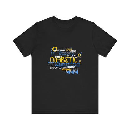 The Diabuddies Store Uplifted & Unleashed - Unisex Tee Uplifted & Unleashed - Unisex Tee: Embrace your strength, defy the odds. The "Uplifted & Unleashed" tee is more than just a shirt; it's a vibrant testament to the diabetic warrior within. Adorned with