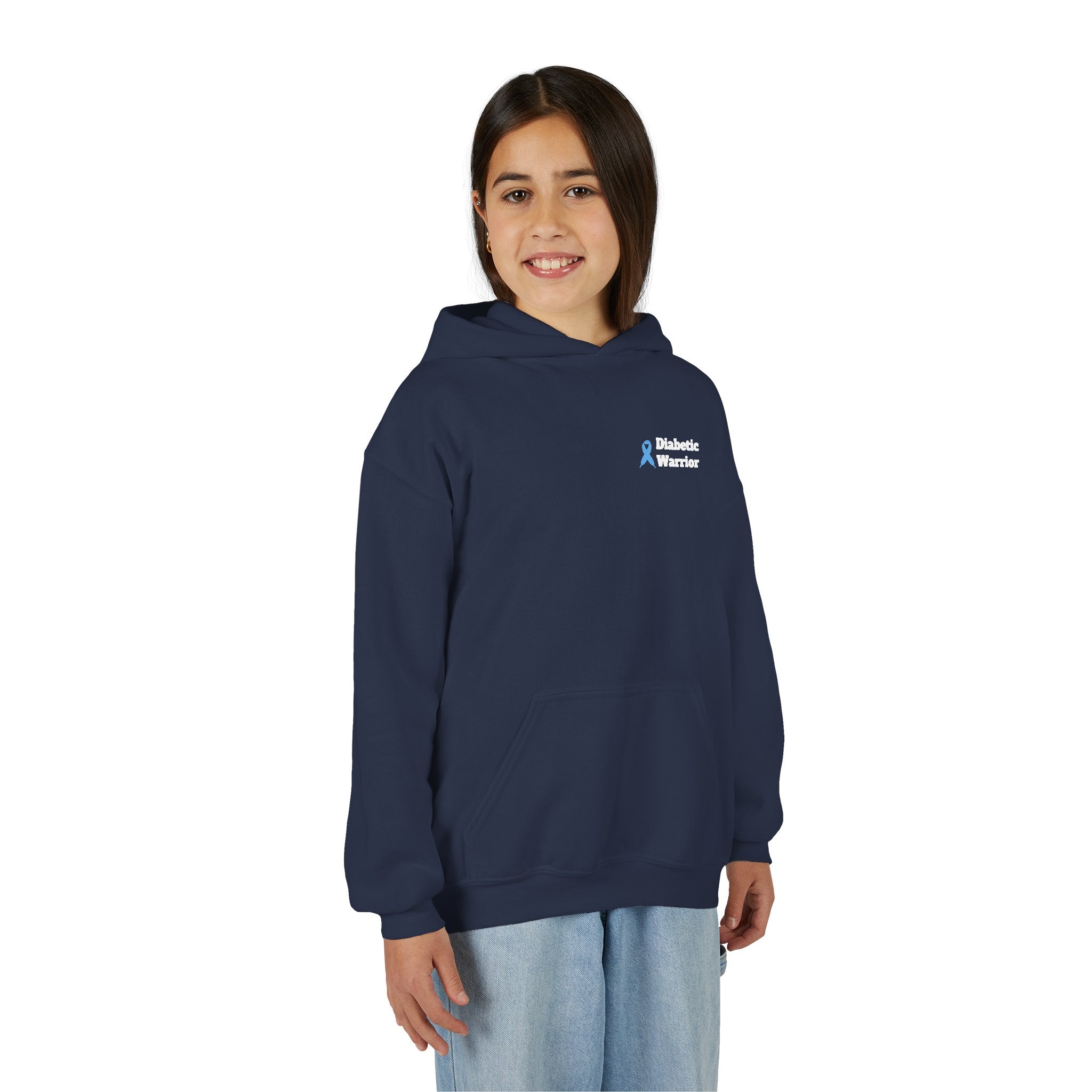 The Diabuddies Store Fighting for a Cure - Youth Hoodie Fighting for a Cure - Youth Hoodie: a youth hoodie for the young warriors of the diabetes community. Soft, comfortable, and a powerful statement of strength. Hoodies Kids clothes Awareness Ribbon,Blu